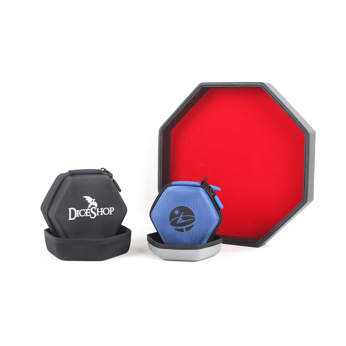 Custom Printed EVA Case of Dice with Dice Tray, D&D and RPG Gaming Dice Storage Case for Game