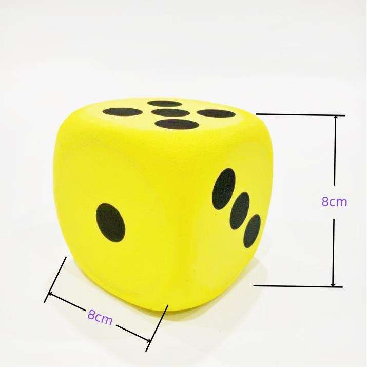 Custom high quality giant eva foam dice toys soft play foam dice with logo