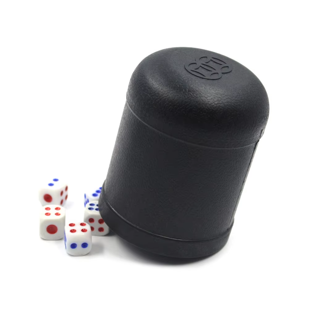Wholesale Low Price Dice Cup Black Plastic Dice Cup Bar Game Nightclub Entertainment Club Dice Cup