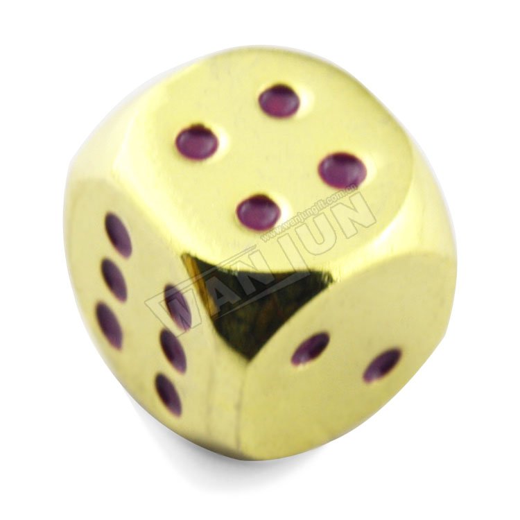 Wholesale custom printed dice,bulk engrave logo metal dice (Dice-2)
