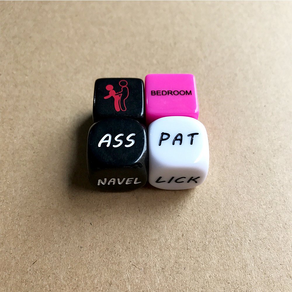 Acrylic D6 Cube D12 Sided 6pcs Per Set Adult Dice Rounded Corners Love Dice Game Erotic Dice