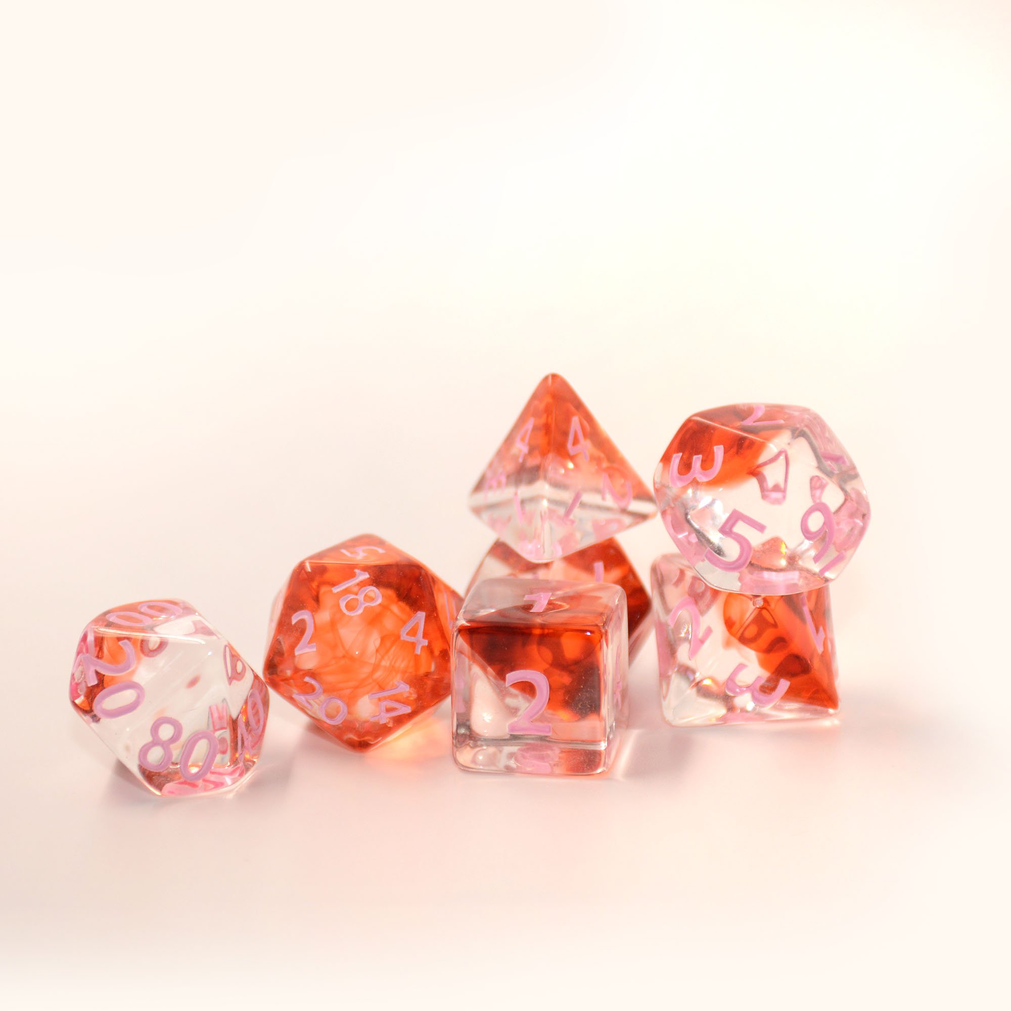 Hot Sale D20 Acrylic Dice Tower Card game light Up Dice RPG DnD Tabletop Games High Quality Dice