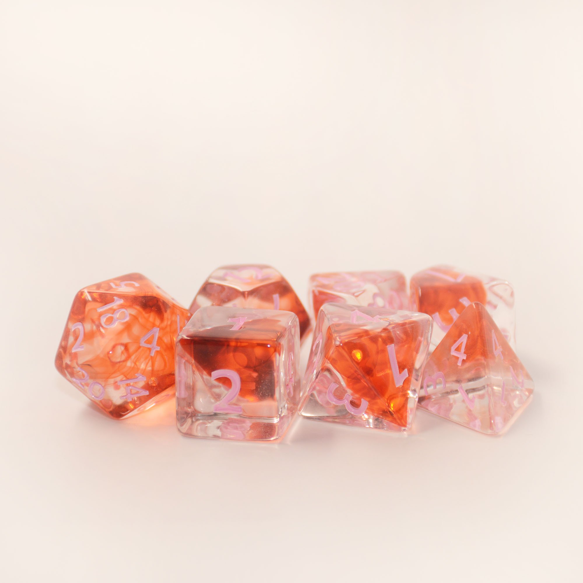 Hot Sale D20 Acrylic Dice Tower Card game light Up Dice RPG DnD Tabletop Games High Quality Dice