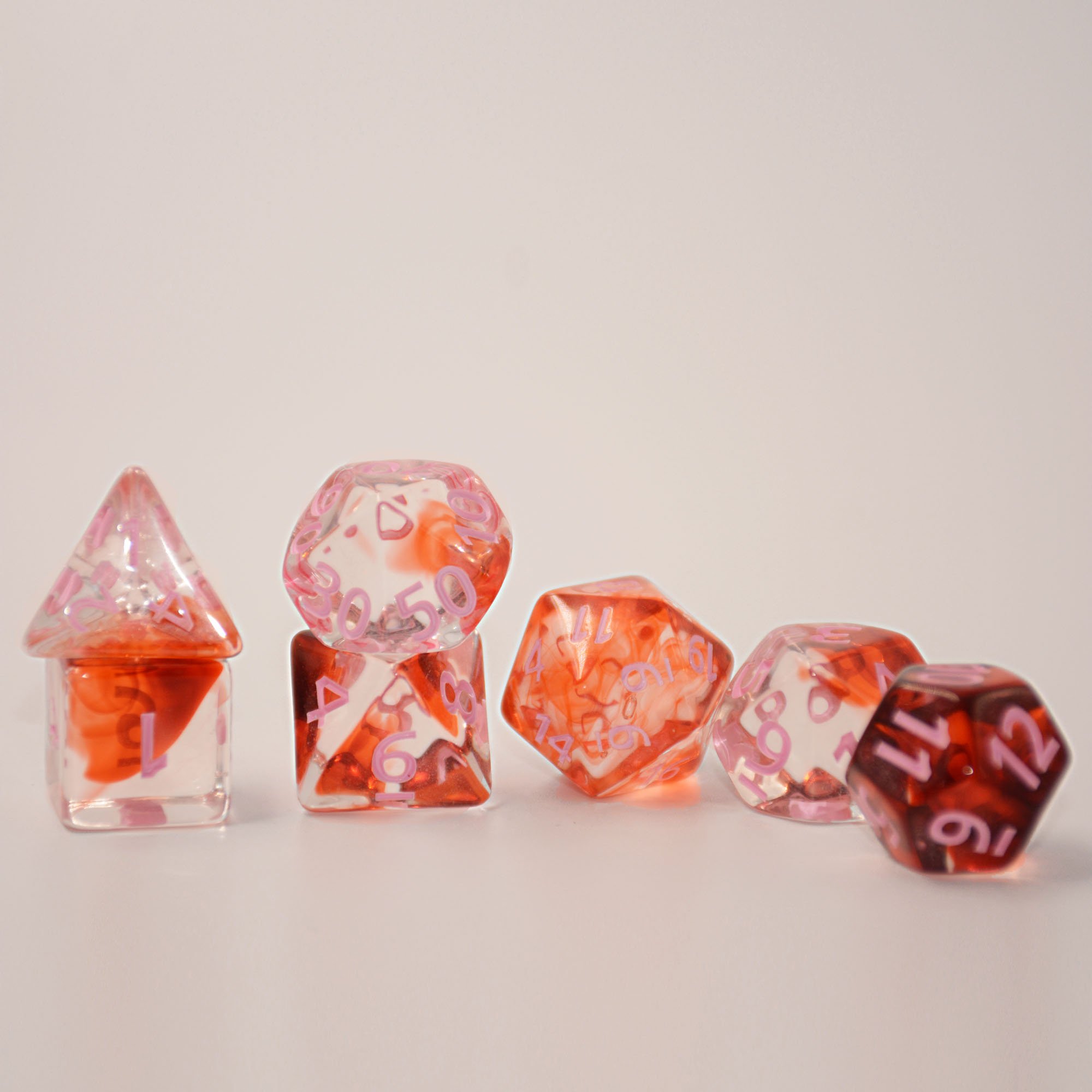 Hot Sale D20 Acrylic Dice Tower Card game light Up Dice RPG DnD Tabletop Games High Quality Dice