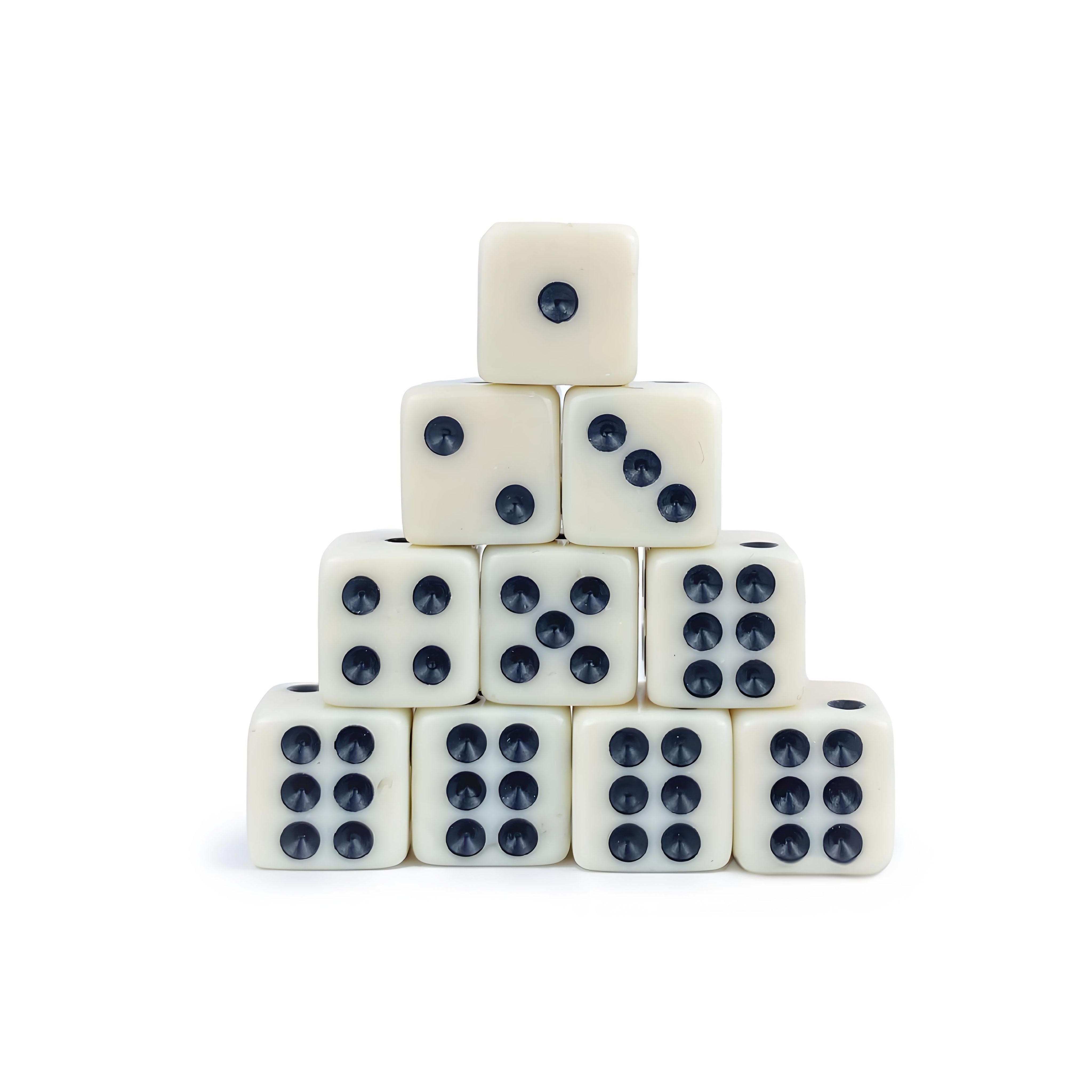 Six Sided blue dice 12mm game black rpg bulk dice for for Kid Gift Casino Theme Party Favors