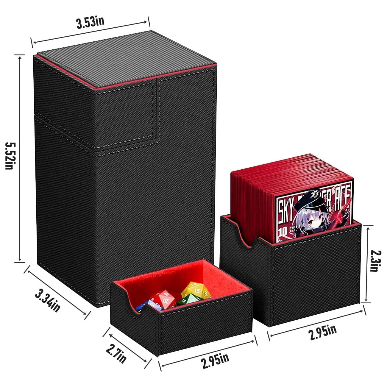SDB Trading Card Box Custom Logo Cubierta De Caja Tcg MTG Yugioh Game Deck Card Box