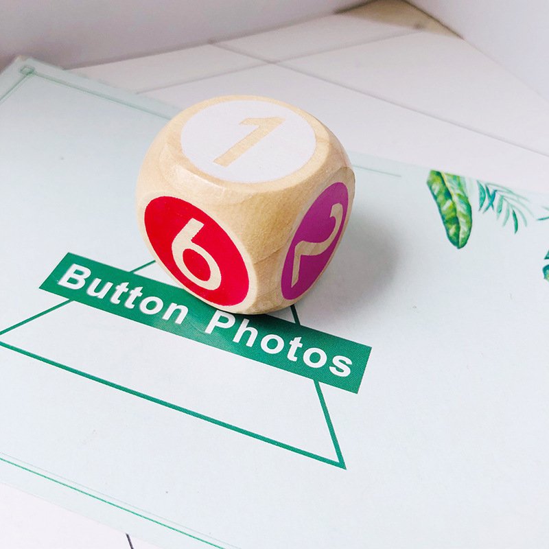 Custom Large Dice Colorful Multi-Color Point Number Game Toys Diverse Multi-Color Options Bulk Wooden Dice