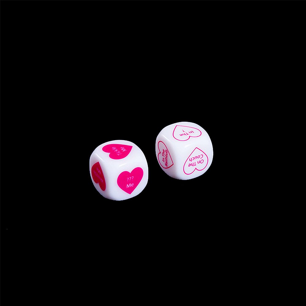 Acrylic 20mm D6 2 Pieces Per Set Rounded Corners Couple Action Dice Dice Game Custom Dice