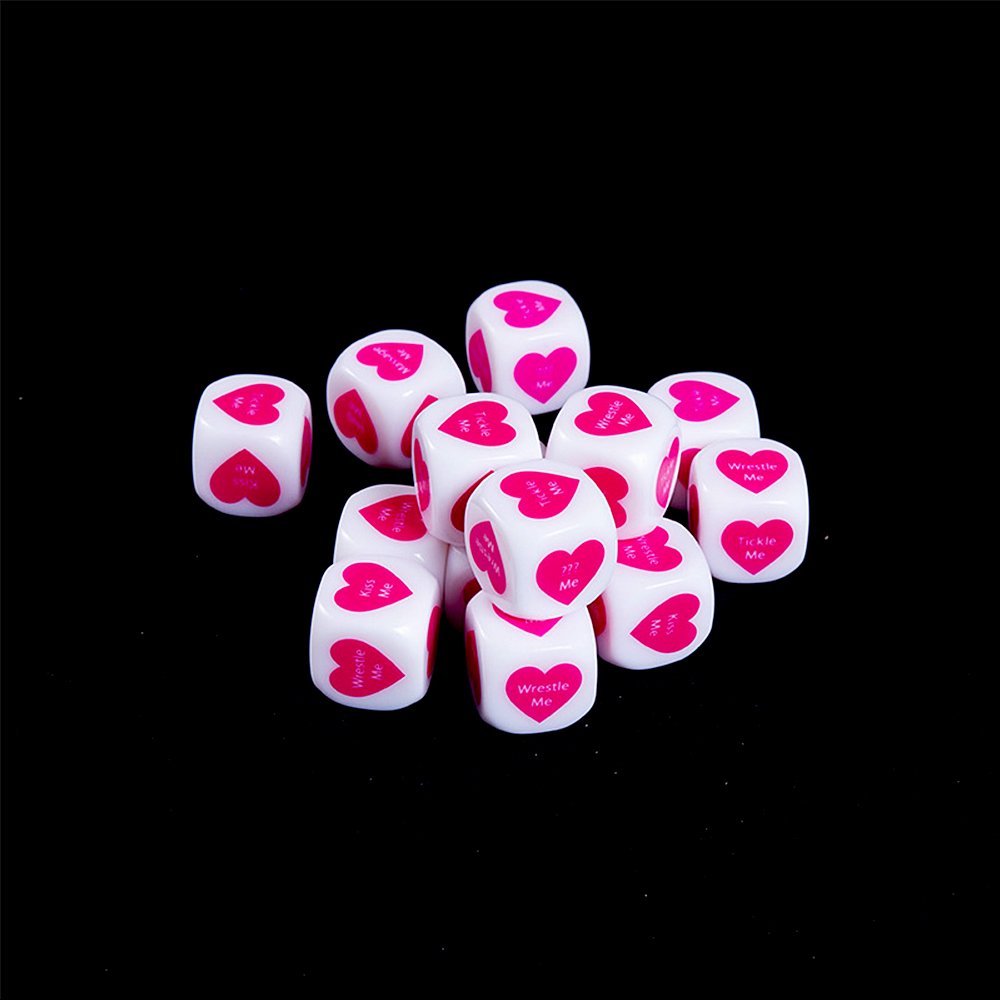 Acrylic 20mm D6 2 Pieces Per Set Rounded Corners Couple Action Dice Dice Game Custom Dice