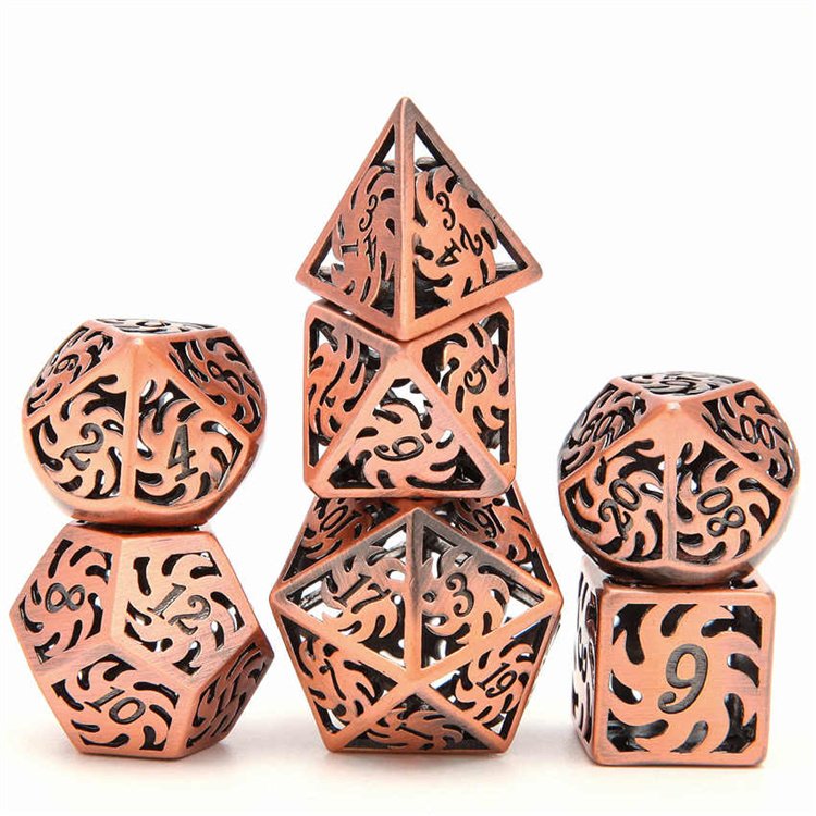 Hot Sale Custom Dnd Resin Dice Set Rpg Board Or Card Games High Quality Role-playing Dice Set