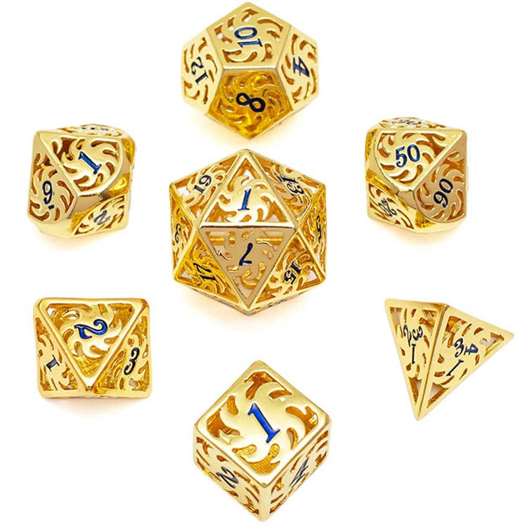 Hot Sale Custom Dnd Resin Dice Set Rpg Board Or Card Games High Quality Role-playing Dice Set
