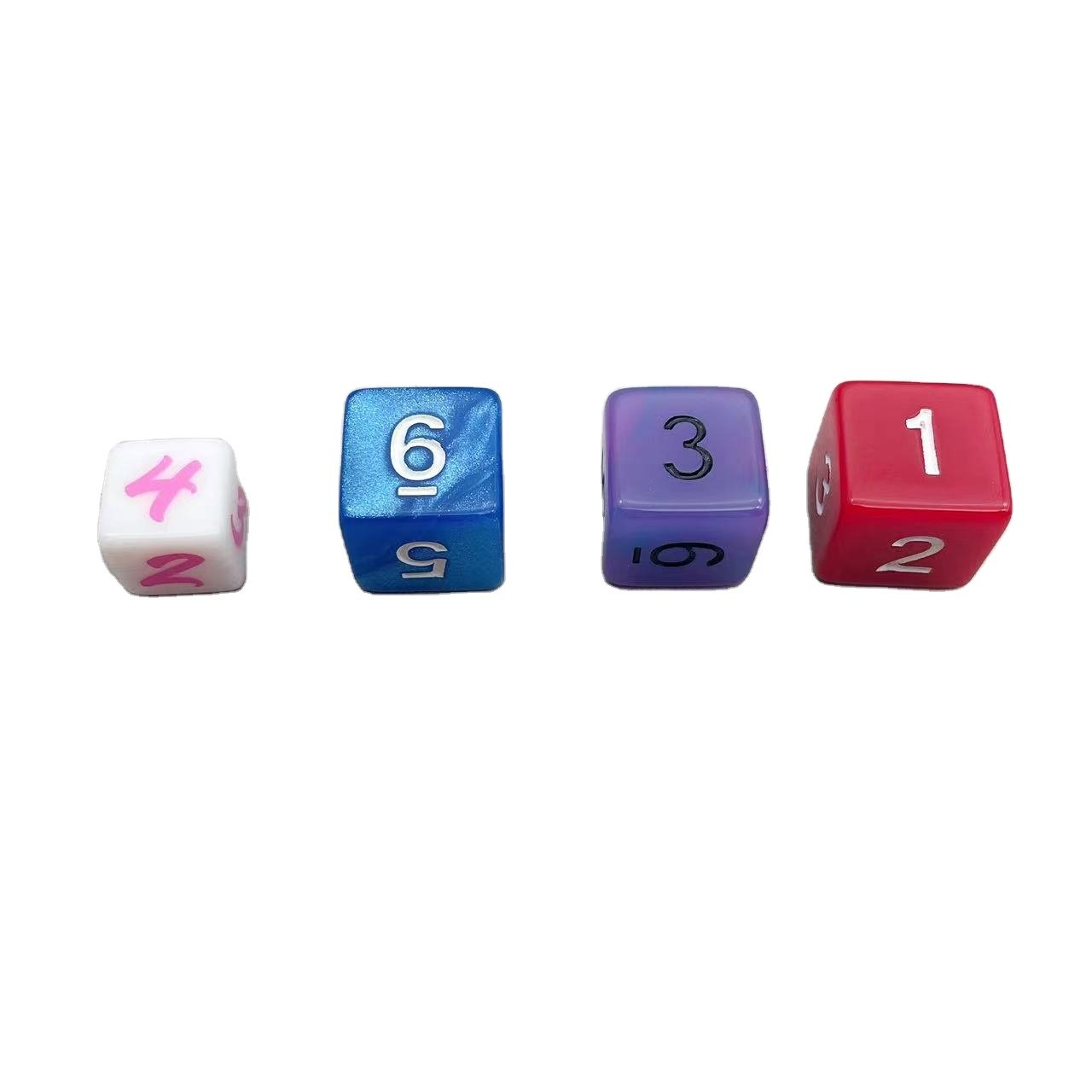 custom D6 dice wholesale color number dice hot sale custom dice for game