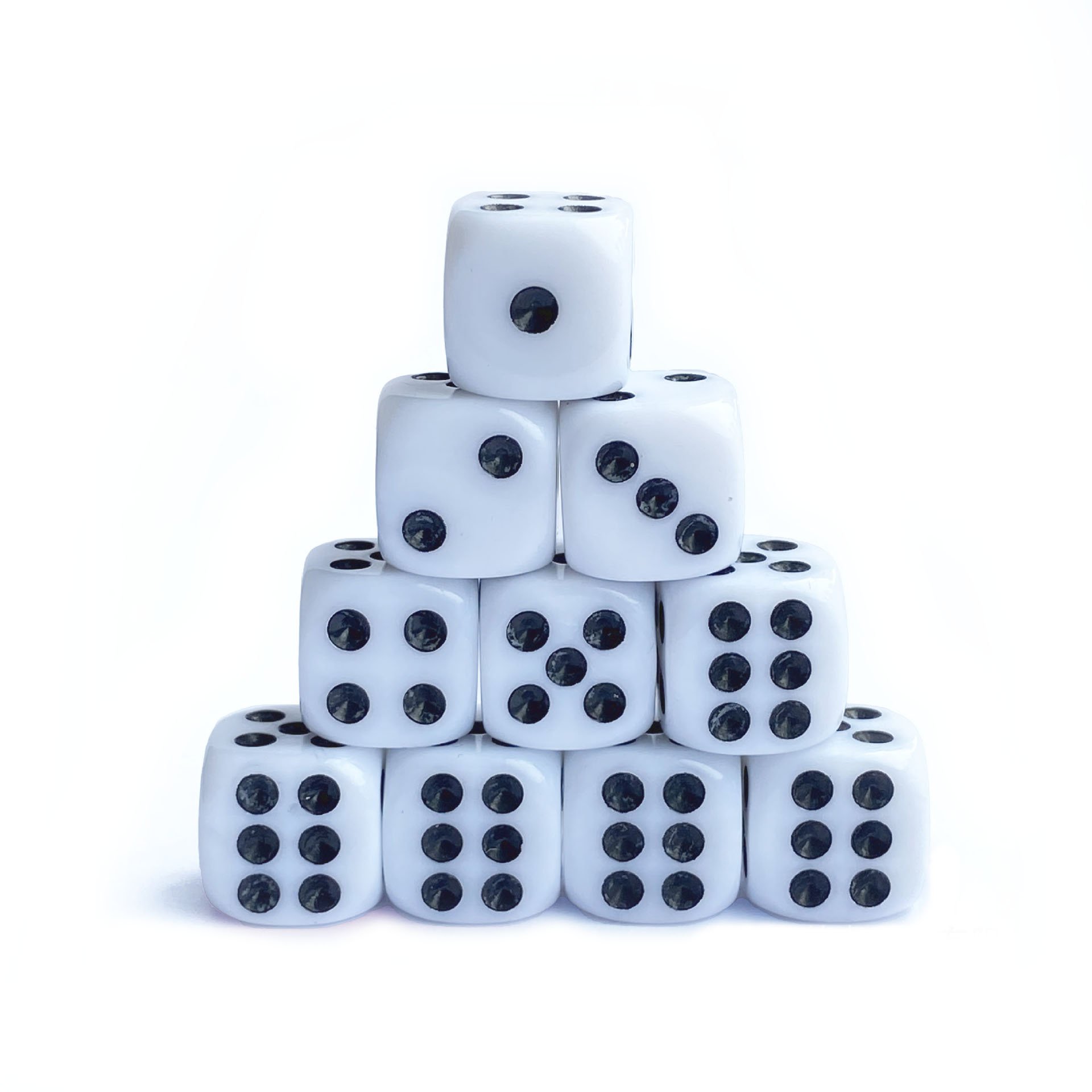 Dices 12mm Game Dice Set 6 Sided Round Corner Dices for Tenzi Farkle Yahtzee Bunco or Teaching Math