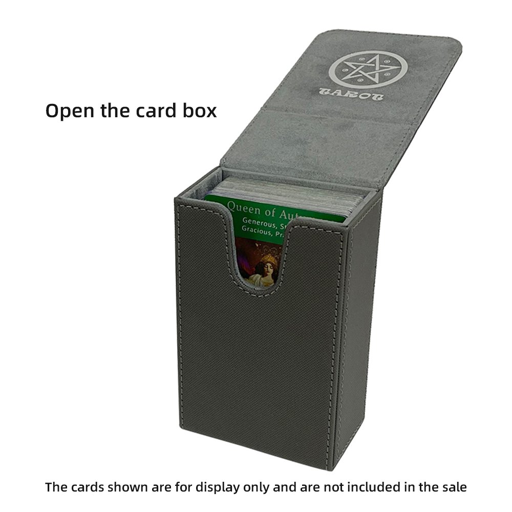 Torson 100+ Pu Leather Tarot Set Board Game Storage Box Dice And Boxes Cards In Spanish Storage Tarot Card Deck