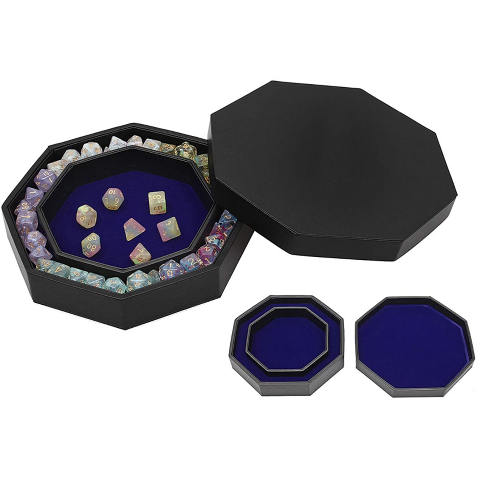 Custom Logo Leather Dice Case Dungeons & Dragons Game Dice Case Hex DND Wholesale polyhedral leather dice box