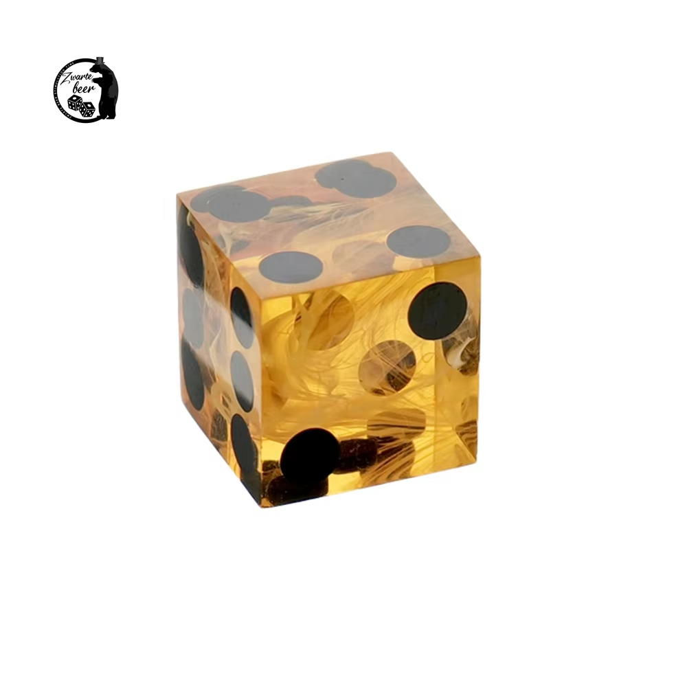 16mm Precision Dice Resin Transparent Color Right Angle Dice Game Accessories Custom