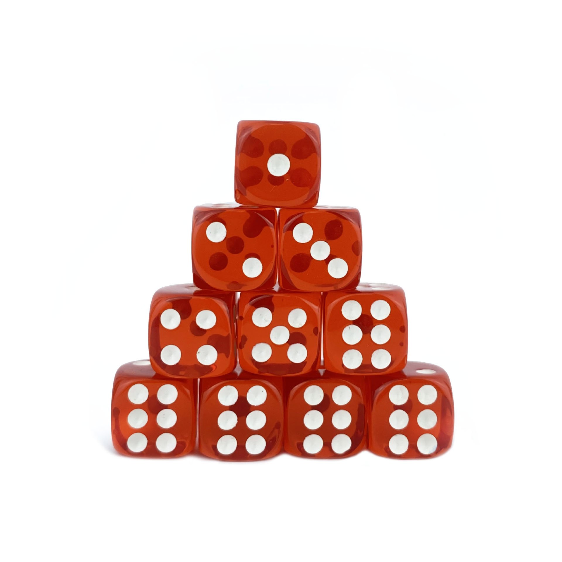 Six Sided Translucent Colored Rounded Corners 12mm game mini custom bulk dice
