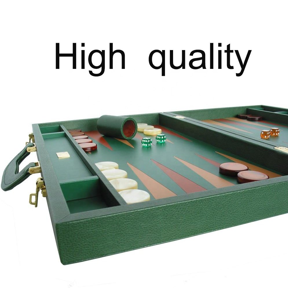 China factory manufacturing 20inch custom luxury board game travel backgammon set for Christmas gifts