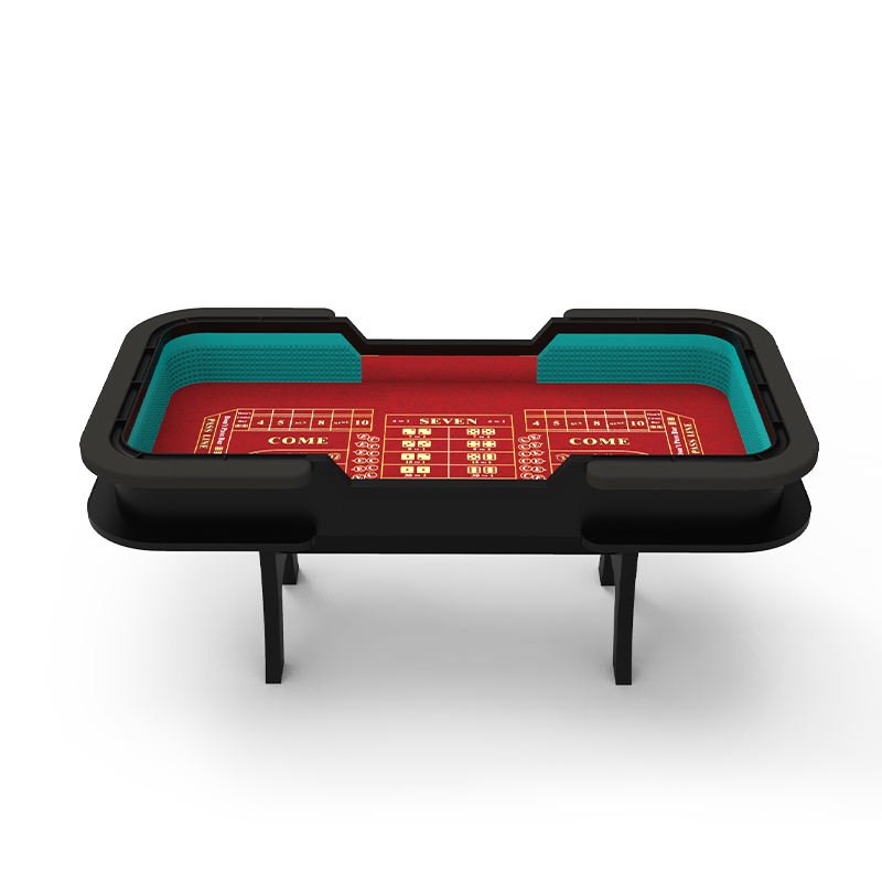 AOBO 96 inch Casino Quality Deluxe Portable Professional Craps Poker Table Dices Craps Table