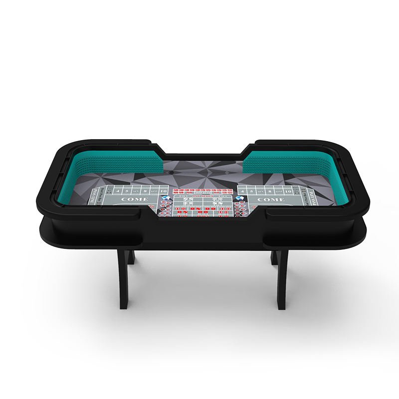 AOBO 96 inch Casino Quality Deluxe Portable Professional Craps Poker Table Dices Craps Table