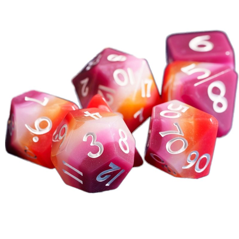 In Stock Plastic Game Dice 16mm Dungeons and Dragons Role Playing Game Dice Polyhedral D20 Acrylic Dice Set
