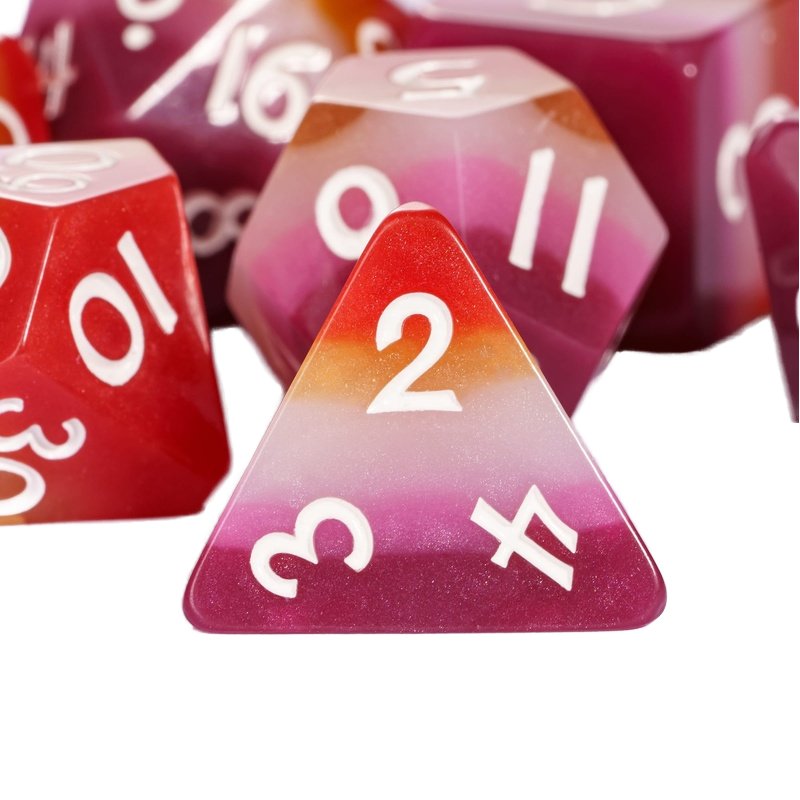 In Stock Plastic Game Dice 16mm Dungeons and Dragons Role Playing Game Dice Polyhedral D20 Acrylic Dice Set