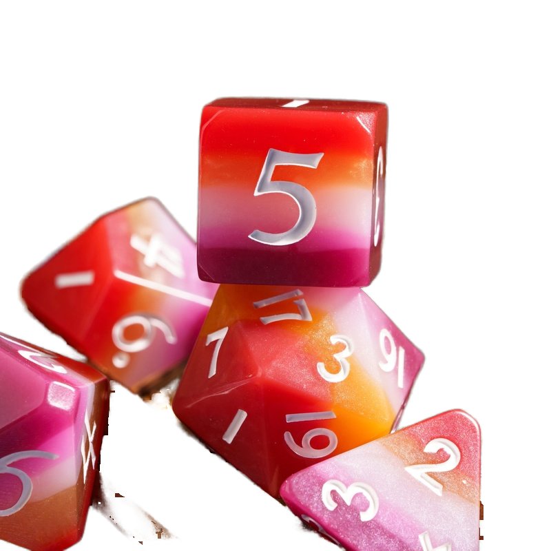 In Stock Plastic Game Dice 16mm Dungeons and Dragons Role Playing Game Dice Polyhedral D20 Acrylic Dice Set