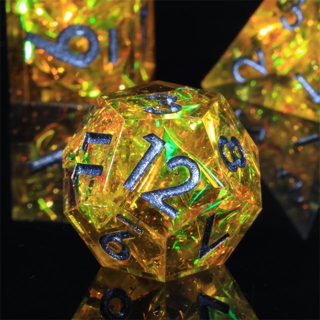 Mini Planet Wholesale dnd dice Dragon and Dungeon Dice Resin Polyhedral Sharp Edges RPG board role-playing games Dice Set