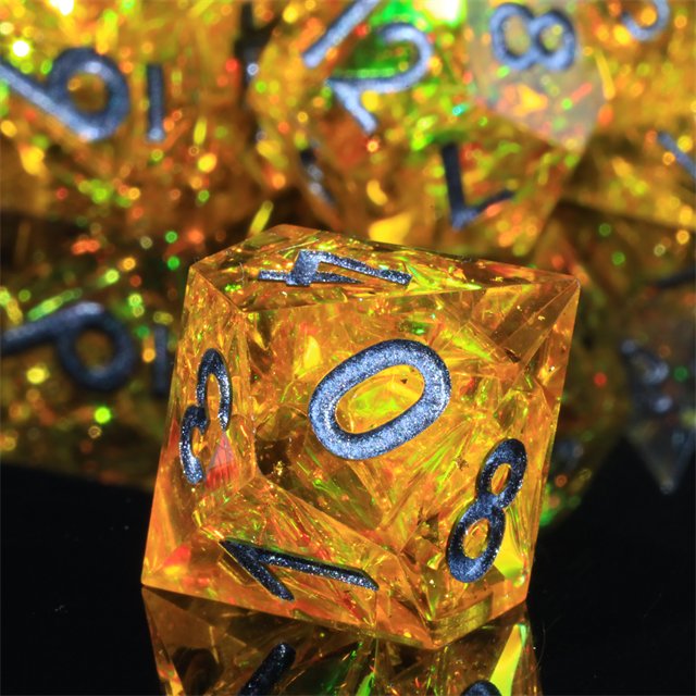 Mini Planet Wholesale dnd dice Dragon and Dungeon Dice Resin Polyhedral Sharp Edges RPG board role-playing games Dice Set