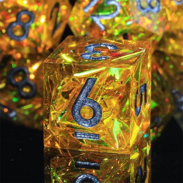 Mini Planet Wholesale dnd dice Dragon and Dungeon Dice Resin Polyhedral Sharp Edges RPG board role-playing games Dice Set