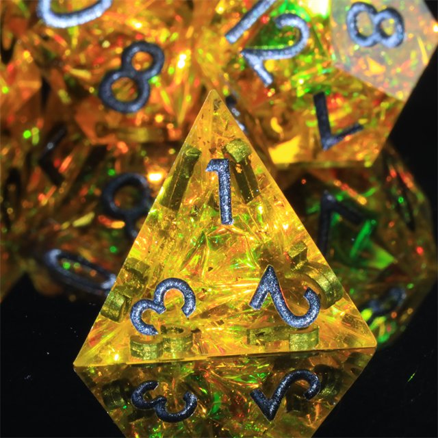 Mini Planet Wholesale dnd dice Dragon and Dungeon Dice Resin Polyhedral Sharp Edges RPG board role-playing games Dice Set