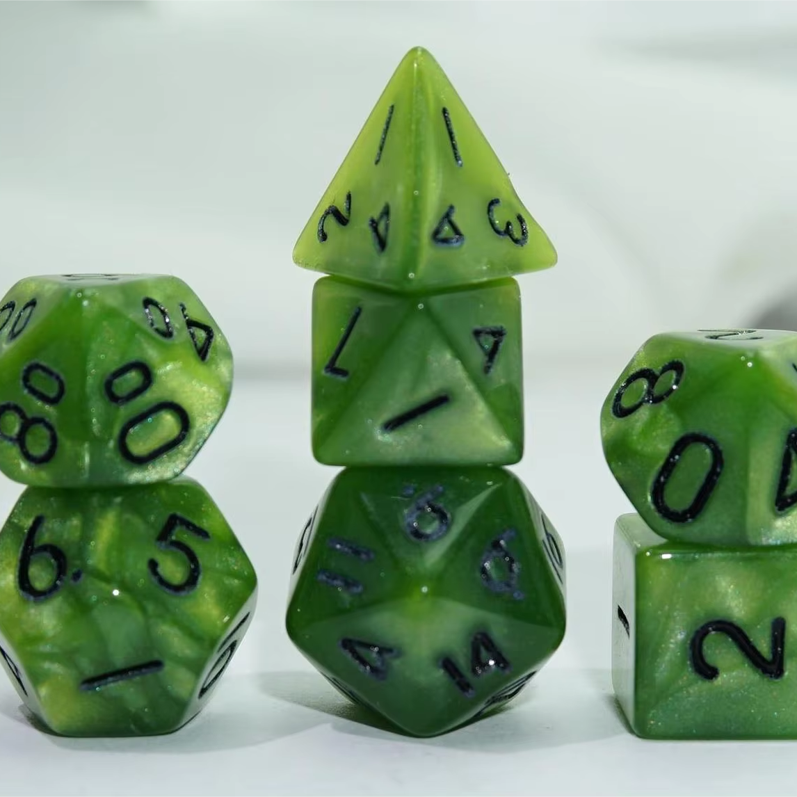 Acrylic 10mm mini 7pcs RPG DND Board Game Warhammer New Release Factory Price dice set