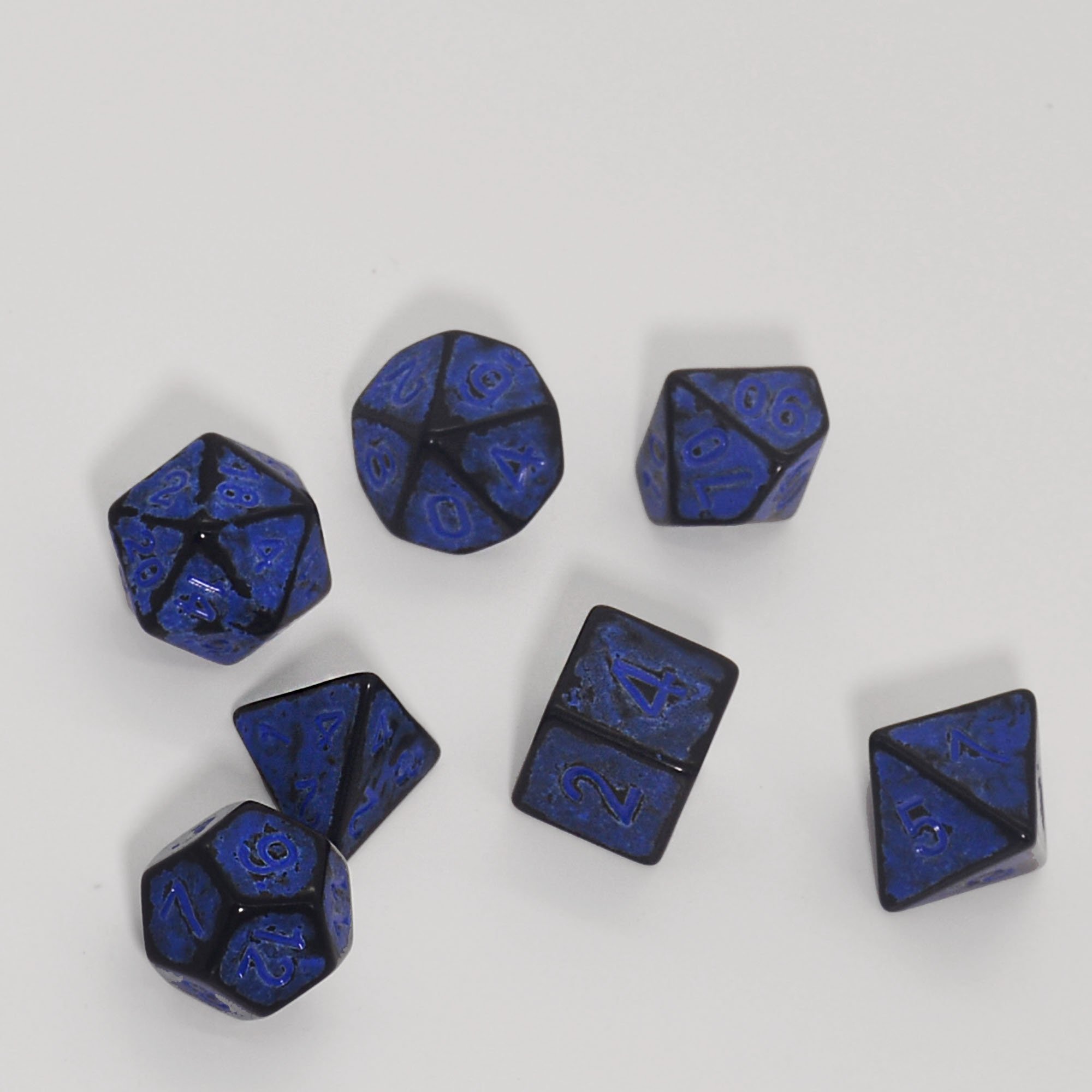 Wholesale custom dice set and good quality marbled DND dice set dice for game