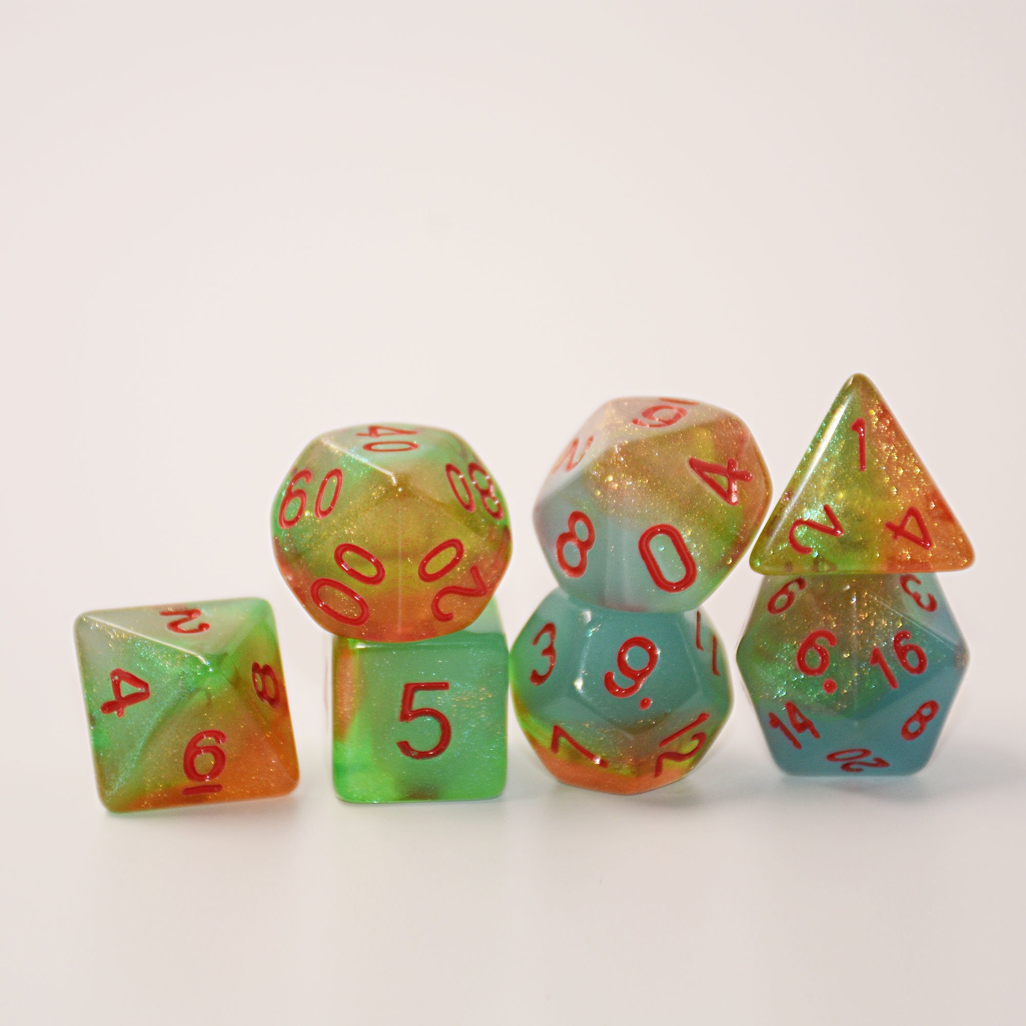 Polyhedral Galaxy Dice DND Board Game Plastic 16mm Opp Bag Resin Guaranteed 4-20sides CN;GUA Round