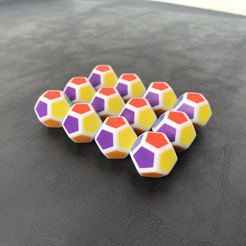 Acrylic Customized Dice Engraved Printing Logo Dice Color Dice