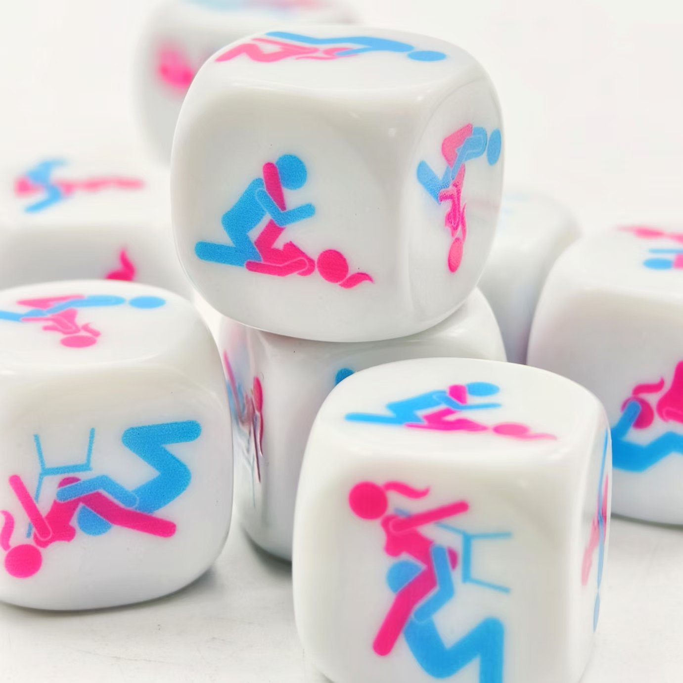 adult board games luxury entertainment products casino dice acrylic plastic 16mm couples date sexy mini dice set