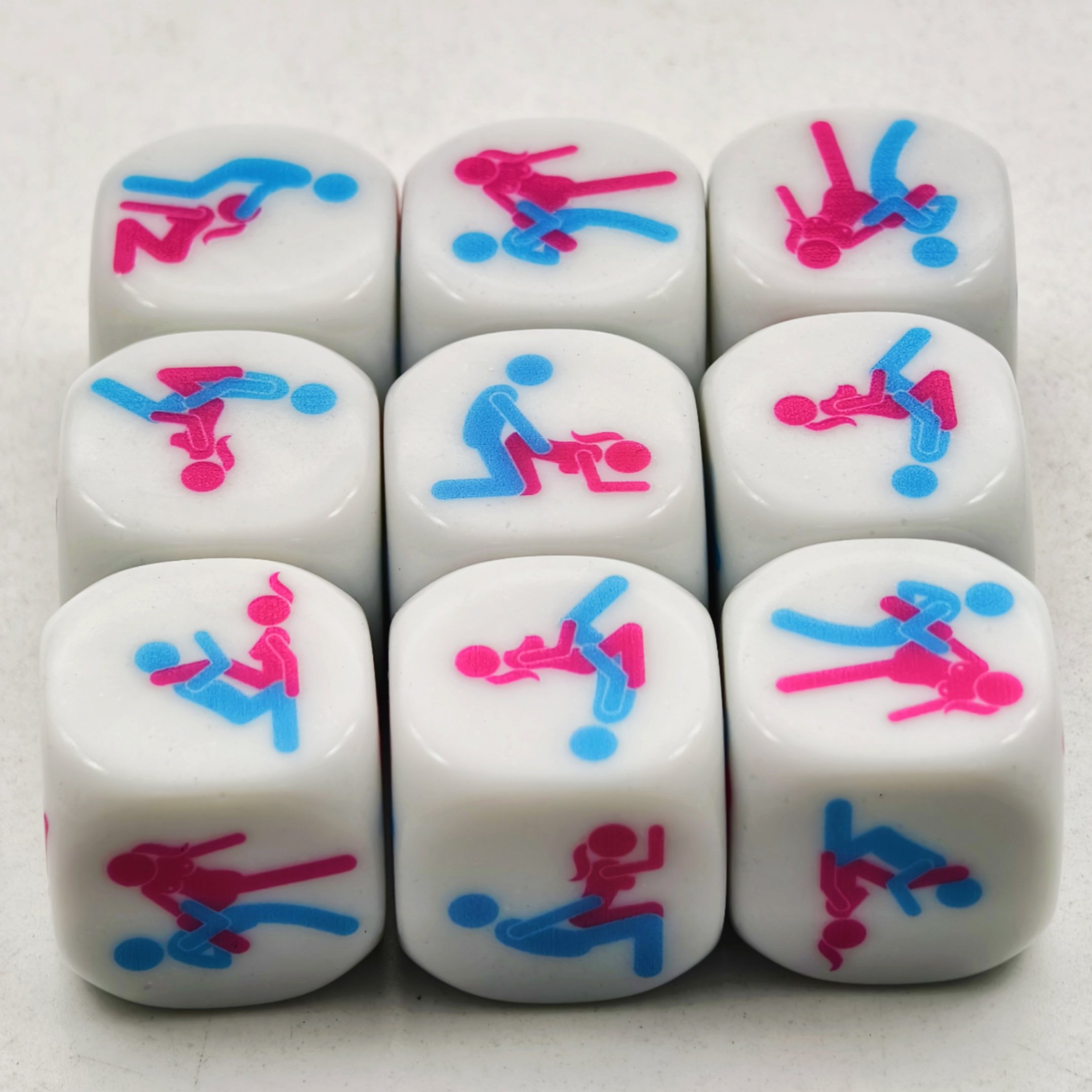 adult board games luxury entertainment products casino dice acrylic plastic 16mm couples date sexy mini dice set