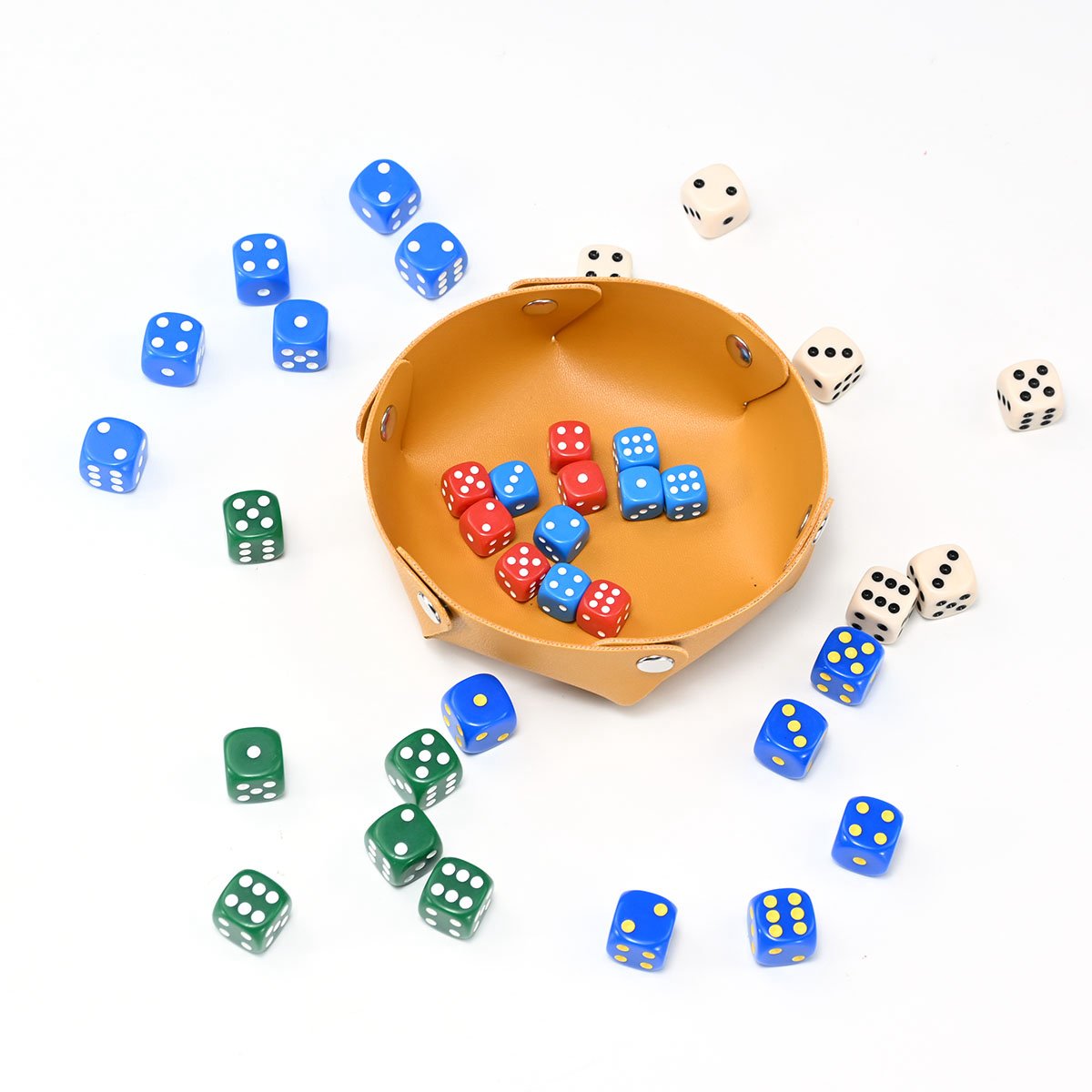 High Quality Factory 16MM 6 Sided Colorful Acrylic Casino Game Dice for Gambling and Dot Betting Dice Set Bulk