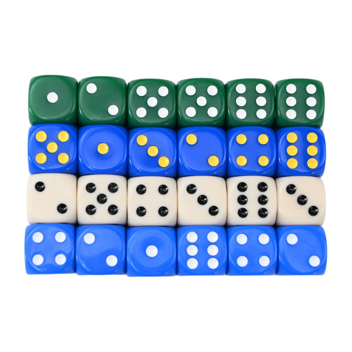 High Quality Factory 16MM 6 Sided Colorful Acrylic Casino Game Dice for Gambling and Dot Betting Dice Set Bulk