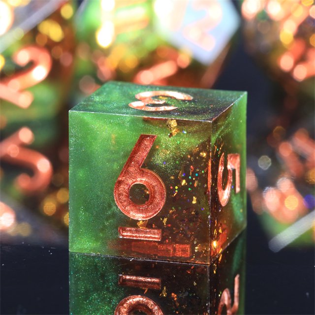 Mini Planet Handmade Custom SORCERER SUPREME Resin Dragon RPG Dice Set Dragon Dungeon DND Sharp Edges Gift Polyhedral Board Game