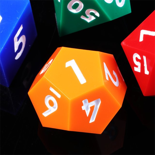Mini Planet Handmade Resin Dragon and Dungeon Dice Set Rainbow Polyhedral Board Game RPG Dice for DND Players