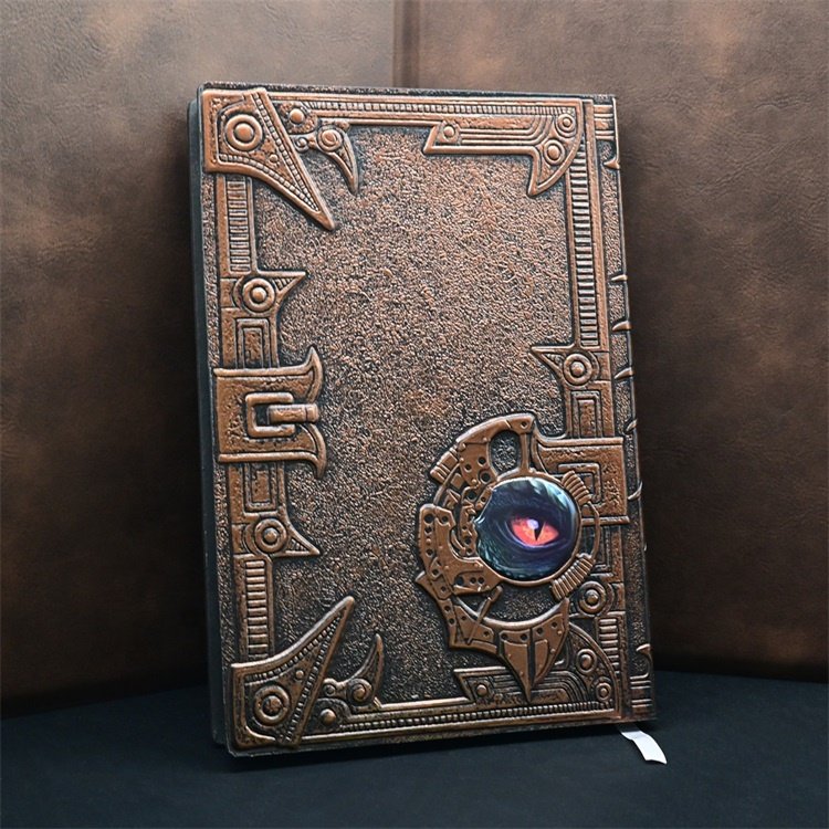 Color Emboss Leather A5 Notebook Dungeons and Dragons DND Dice Books for RPG Games