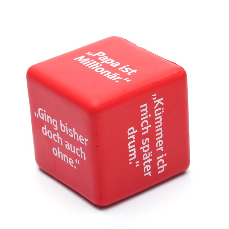 wholesale promotional children cheap pu antistress cube toy high quality cheap soft stress ball for kids