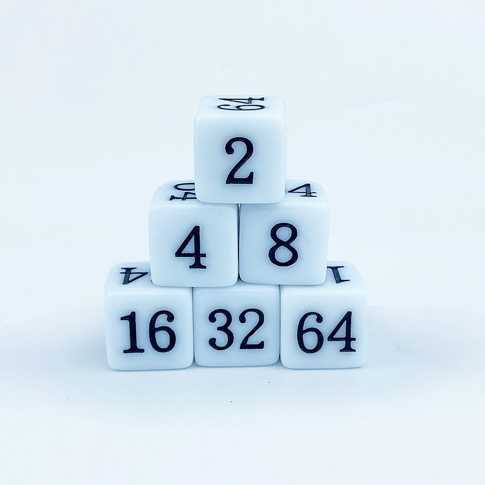 Acrylic D6 Dice Multiple Right Angle Dice Game Pearl Pattern Transparent Solid Color Board Game