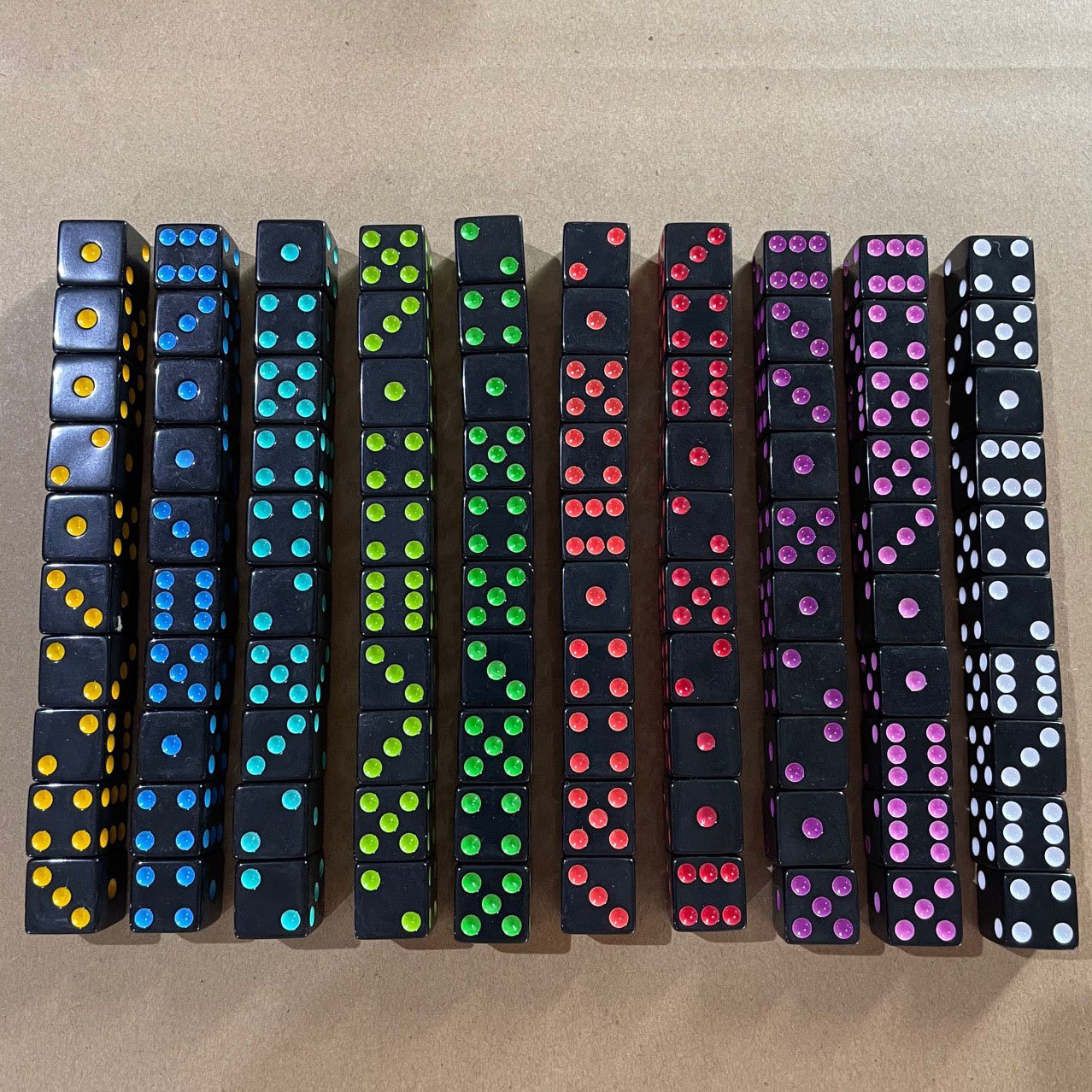 Manufacturers square 6 Sided Acrylic 16mm logo print dice table rpg custom dice for board game