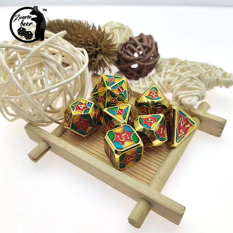 Custom Logo Metal Dice Polyhedral Roleplay DND Dice Set RPG Dungeons And Dragons Dice Set Game Accessories