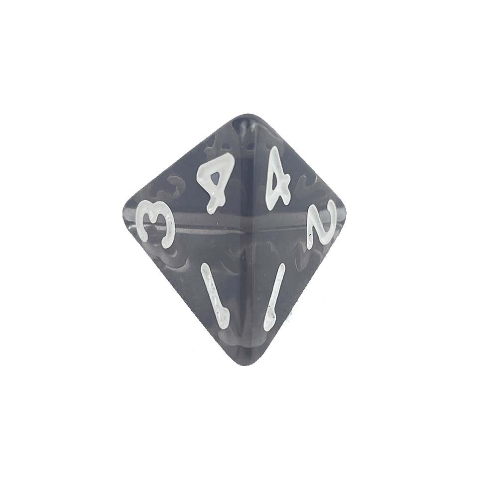 Acrylic D4 Dice Solid Color Dice Game Transparent Pearl Pattern Dice Broad Game