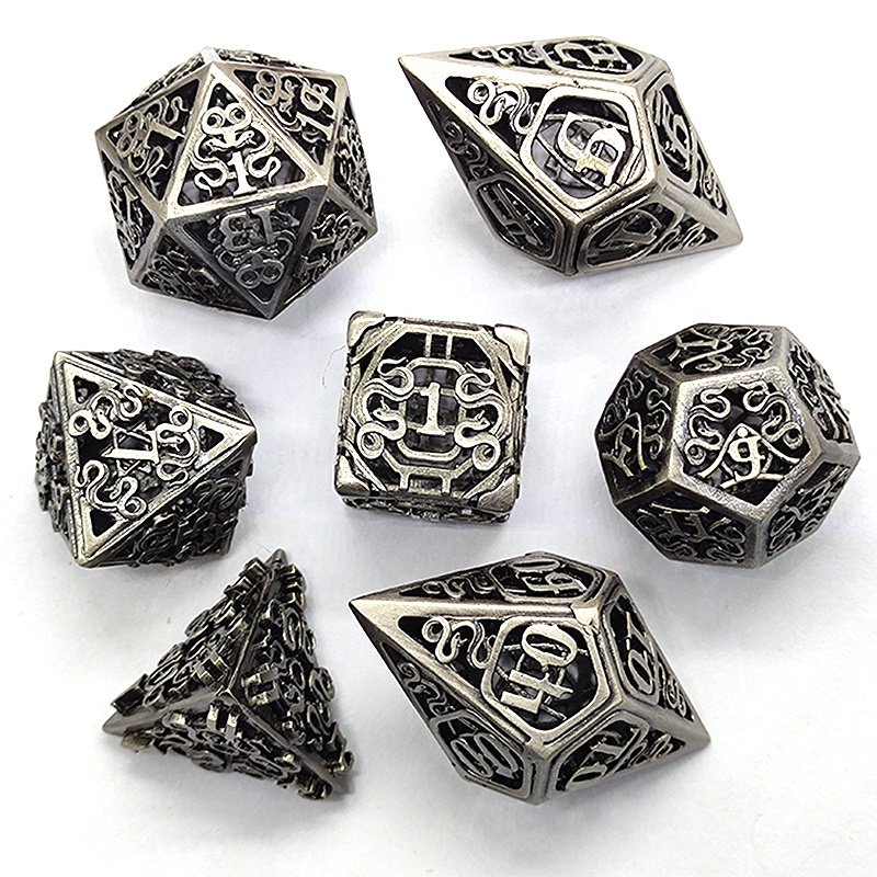 Super September DND dice with Gift Box and dice Bag More Unique Dragon Pattern for DND Games RPG Explorers Barbarian World