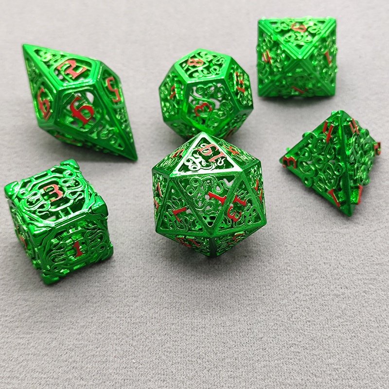 Super September DND dice with Gift Box and dice Bag More Unique Dragon Pattern for DND Games RPG Explorers Barbarian World