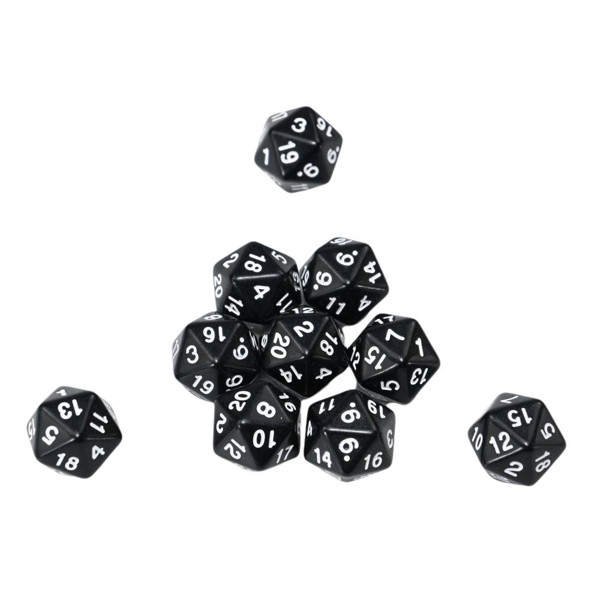 7-Pcs Bulk Wholesale Set of Transparent Soft Edge Red and Blue D&D Dice Custom Resin Soft Edge Design